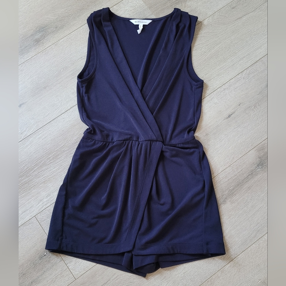 BCBGeneration Navy Skirt/Shorts Romper